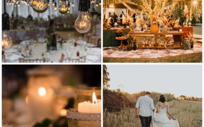 Cérémonie de mariage en automne